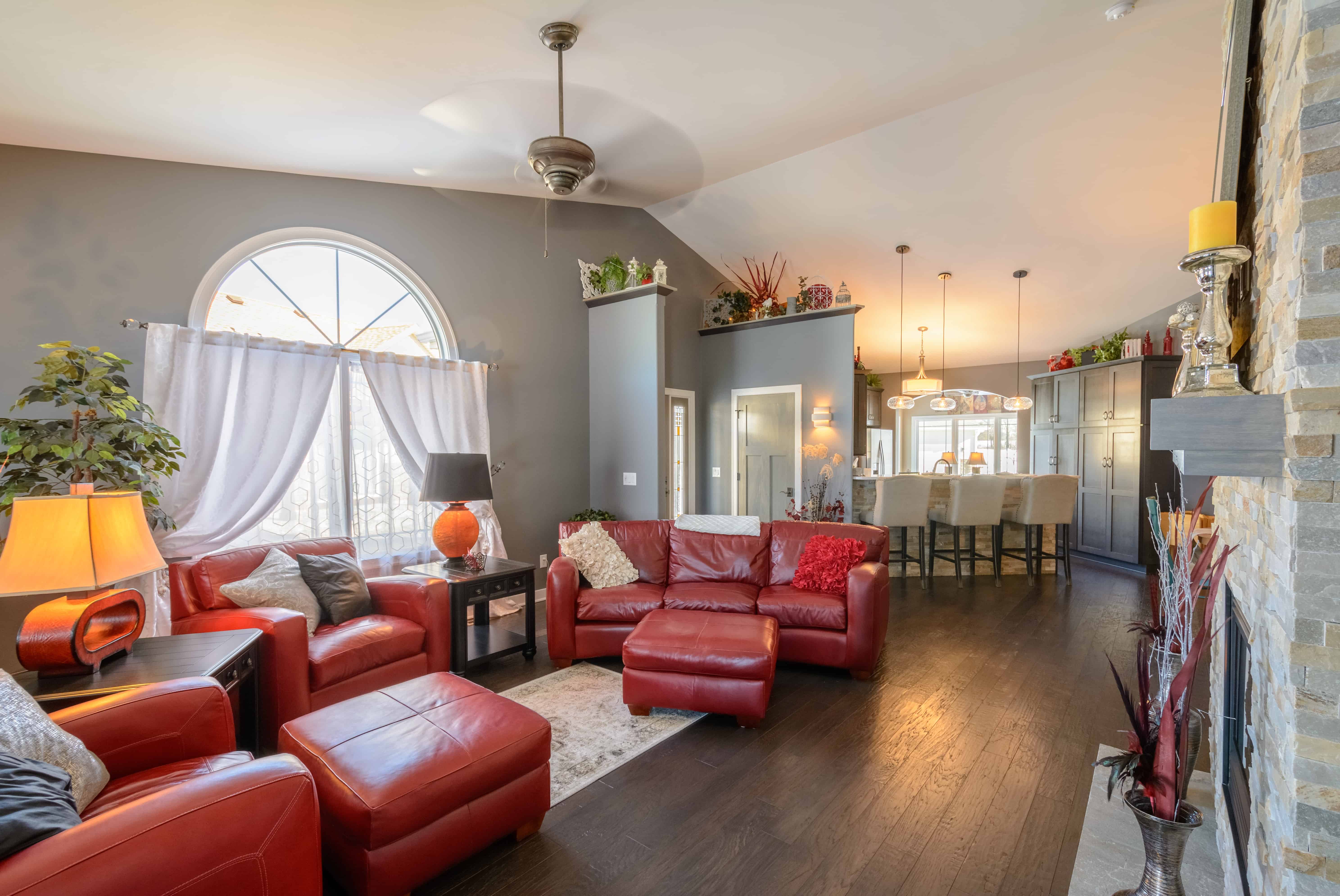 open floor plans creating home zones