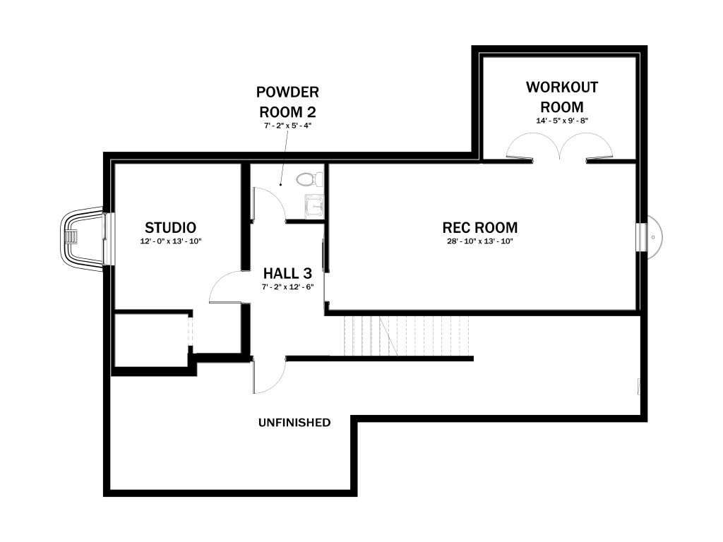 Meadow View II - Finished Basement